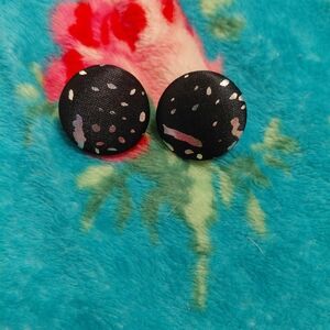 Black Polka Dot Earrings
